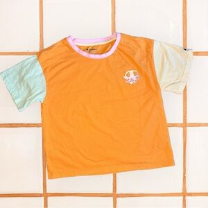 Champion women’s crop top multi color flower XL color block